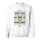 Retro 100 Geburtstag Geschenk Für Oma 100 Jahre Alt 1922 Sweatshirt