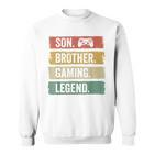 Vintage Sohn Bruder Gaming Legende Retro Video Gamer Boy Sweatshirt