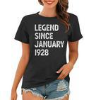 95 Geburtstag Männer Frauen Legende Seit Januar 1928 Langarm Frauen Tshirt