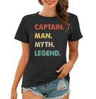 Herren Kapitän Mann Mythos Legende Frauen Tshirt