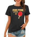 Ping Pong Ninja Tischtenniskelle Frauen Tshirt