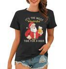 Santa Wonderful Times Für Ein Bier Frauen Tshirt
