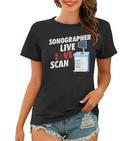 Sonographie Frauen Tshirt: Live Love Scan, Medizinische Ultraschall Technik