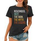 Vintage 1972 Mann Mythos Legende Frauen Tshirt zum 50. Geburtstag