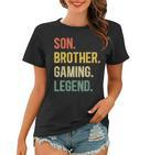 Vintage Sohn Bruder Gaming Legende Retro Video Gamer Boy Geek Frauen Tshirt