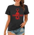 Weinkellner Restaurant Winzer Wein Kellner Korkenzieher Frauen Tshirt