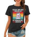 Zocken Reicht Mir Den Controller Königin Ps5 Konsole Gamer Frauen Tshirt