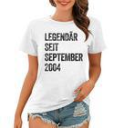 Geburtstag Legendär Seit September 2004 Jahrgang Vintage Frauen Tshirt