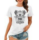 Legende Geburtstag 1981 Langarm-Frauen Tshirt, 39 Jahre Jubiläum