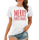 Merry Christmas Weihnachts Spruch Dekoration Damen Herren V3 Frauen Tshirt