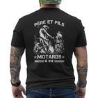 Père Et Fils - Motards À Vie Men's Crewneck Short Sleeve Back Print T-shirt