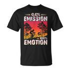 0 Emission 100 Emotion Anti E-Bike Fahrradfahrer T-Shirt