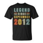 10 Jahre Alte Legende Seit 10 Geburtstag Im September 2012 T-Shirt