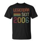 16 Geburtstag Legendär Seit 2006 Geschenk T-Shirt