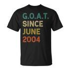 18 Geburtstag 18 Jahre Alte Ziege Seit Juni 2004 T-Shirt