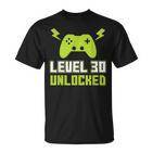 1989 30 Geburtstag Geschenk Level 30 Complete Gamer T-Shirt