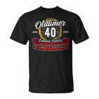 40 Geburtstag Oldtimer Model 40 Jahre Geburtstag Geschenk T-Shirt