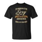 Agricultrice Sexy Spruch T-Shirt, Lustiges Bauerinnen Tee