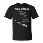 Alpe Dhuez Serpentinen France Radsport T-Shirt
