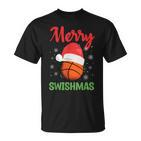 Basketball Frohe Weihnachten T-Shirt