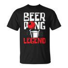 Beer Pong Legend Alkohol Trinkspiel Beer Pong V2 T-Shirt