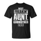 Beste Verdammte Tante Und Patin Retro Vintage Oma T-Shirt