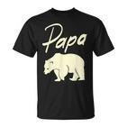 Bester Papa Cooler Vater Bär T-Shirt, Ideales Geschenk zum Vatertag