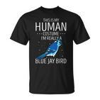 Blauhäher Menschliches Kostüm T-Shirt, Stellers Jay Tierisches Design