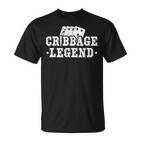 Cribbage Legend Kartenspiel Spieler T-Shirt
