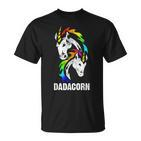 Dadacorn Einhorn Papa Dadunicorn Vatertag Geburtstag Geschenk T-Shirt