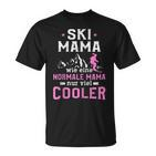 Damen Apres Ski Party Mama Skifahrerin Wintersport Frauen T-Shirt