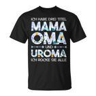 Damen Mama Oma Uroma Rocke Muttertagsgeschenk Mutter Spruch T-Shirt