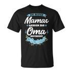 Die Besten Mamas Werden Zur Oma Bebebegert Oma T-Shirt