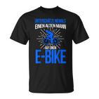 E-Bike Herren Spruch Elektrofahrrad Mann Fahrrad T-Shirt