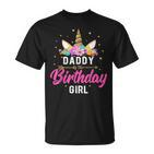 Einhorn Geburtstag Papa Des Geburtstags Mädchen Geschenk V2 T-Shirt