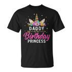 Einhorn Geburtstag Papa Des Geburtstags Mädchen Geschenk V3 T-Shirt