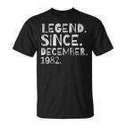 Geburtstagslegende Dezember 1982 T-Shirt für Männer und Frauen