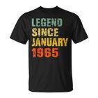 Geschenke Zum 57 Geburtstag Legende Seit Januar 1965 T-Shirt