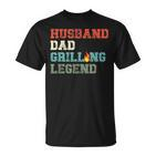 Grillen Bbq Vater Husband Grill Dad Legend T-Shirt