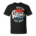 Herren Bester Opa Der Welt Retro Motiv Für Den Besten Opi T-Shirt
