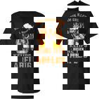 Herren Grill  Barbecue Spruch Bbq Bin Am Grillen Abflug T-Shirt