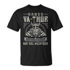 Herren Vathor Groß-Vathor Wikinger Opa Vatertag Großvater T-Shirt