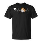 Herzschlag Meerschweinchen Mama T-Shirt