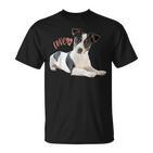 Jack Russell Terrier Mama Papa Damen Herren Kinder Love Dog T-Shirt