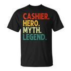 Kassierer Hero Myth Legend Retro-Kassierer Im Vintage-Stil T-Shirt