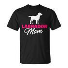 Labrador Mom T-Shirt mit Hunde-Silhouette, Ideal für Hundefreundinnen