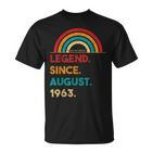 Legend Since August 1963 59 Geburtstag Geschenk Born In 1963 T-Shirt