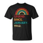 Legend Since Januar 1962 61 Geburtstag Geschenk Born In 1962 T-Shirt