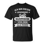 Legende Handwerker T-Shirt, Lustiger Spruch für Herren