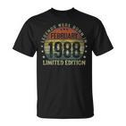 Legenden Wurden Im Februar 1988 Geschenk 35 Geburtstag Mann T-Shirt